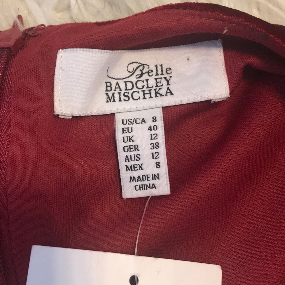 Belle Badgley Mischka Velvet Dress NWT - Picture 5 of 8